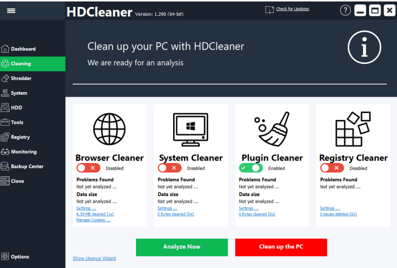 HDCleaner 1.326 Crack Serial Key