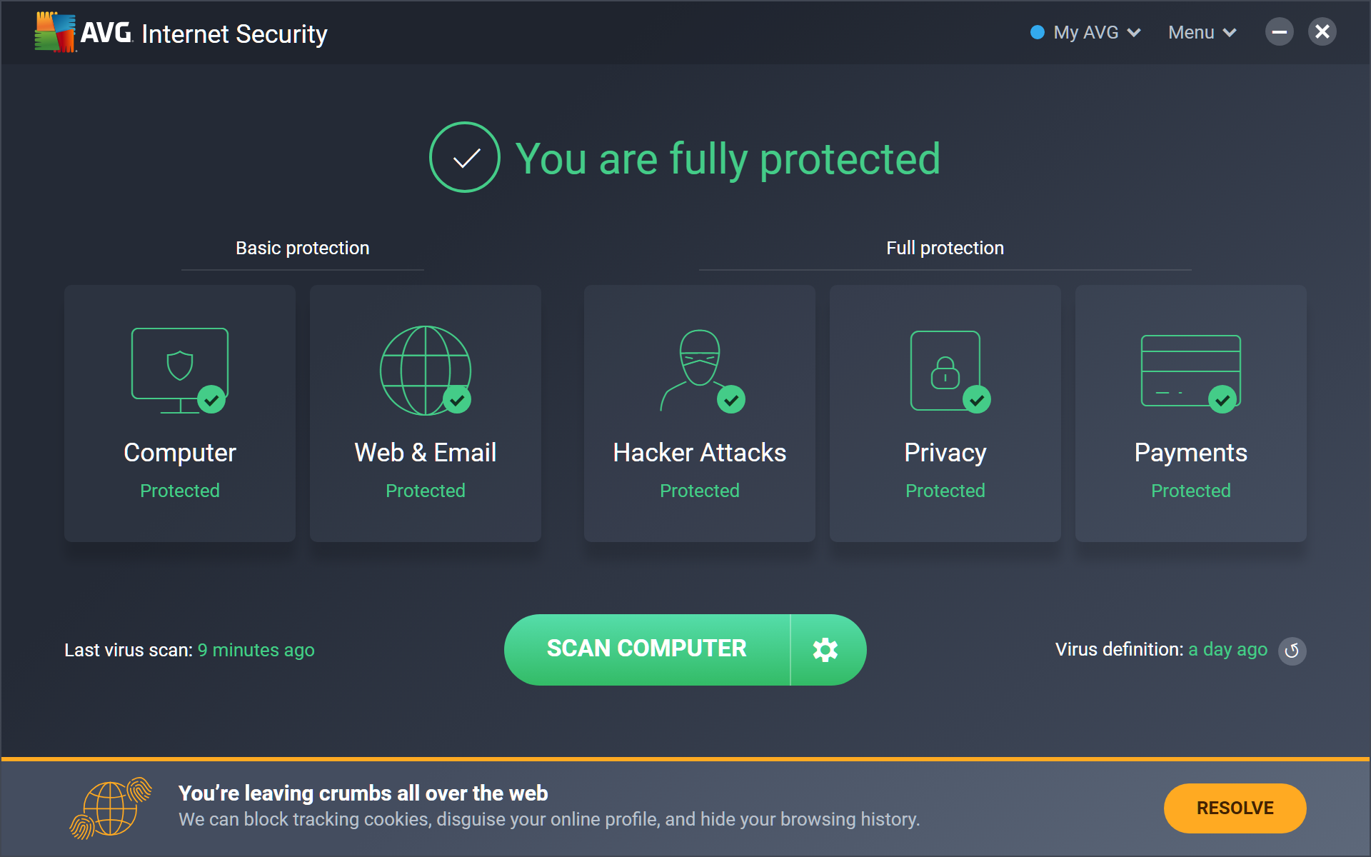 AVG Internet Security 21.2.3169 Crack Serial Key